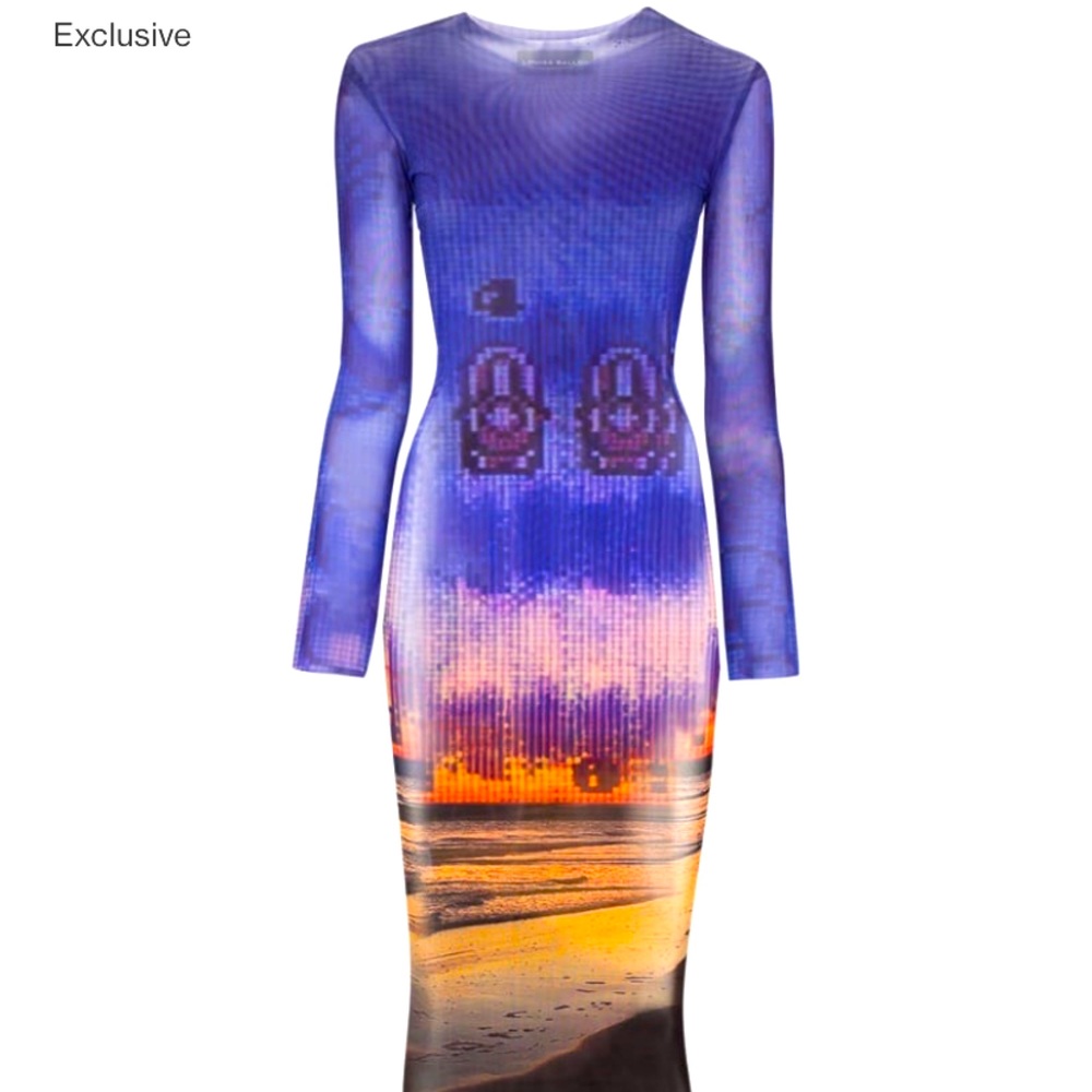 Louisa Ballou Desert sheer dress